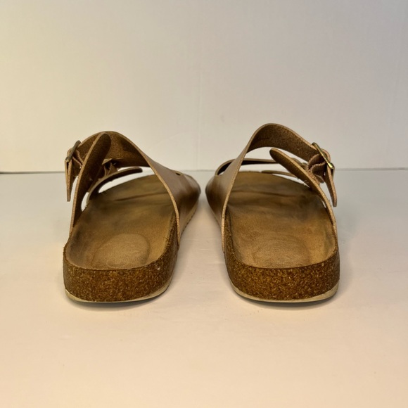 Cat And Jack Slip On Slide Sandals Rose Gold Metallic Adjustable Straps Size 5 - Picture 6 of 9